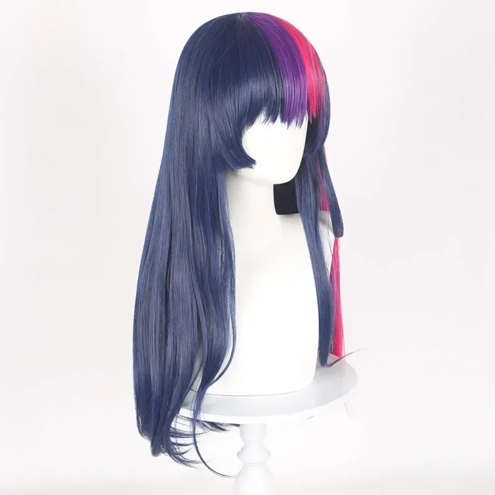 Pony Friends Twilight Sparkle Cosplay Pruik Ombre Kleur Synthetische Lange Rechte Pruik Schattig Meisje De Pony Cartoon Anime Coser Pruik