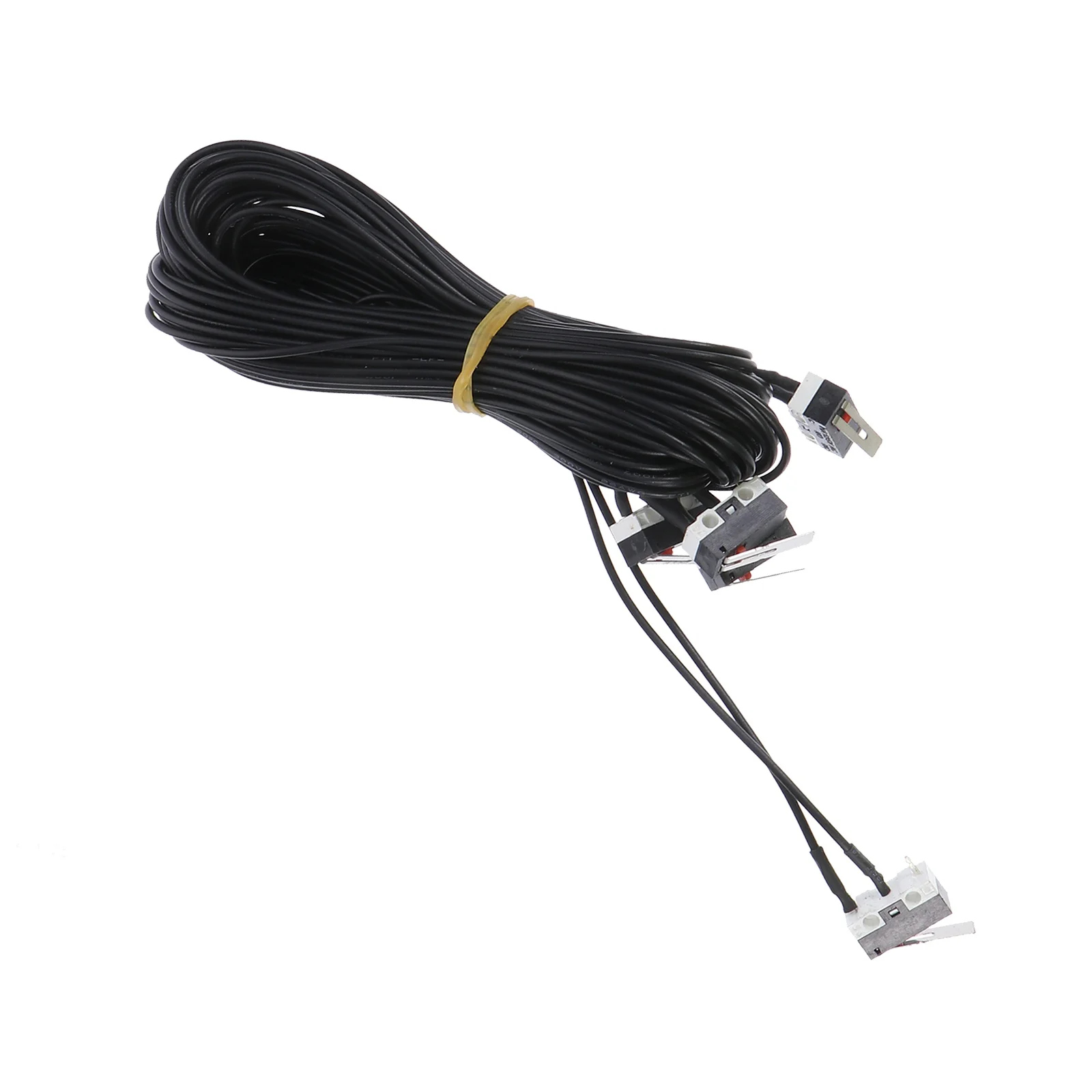 

5 Pcs The Switch Limit Travel Snap Action 3d Printer Microswitch Push Button Black Momentary On-off