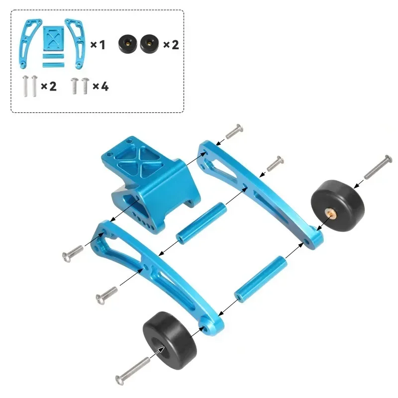 

MJX 14210 14209 Metal Wheelie Bar Adjustable For High Speed RC Brushless Remote Control Car 1/14 Upgrades