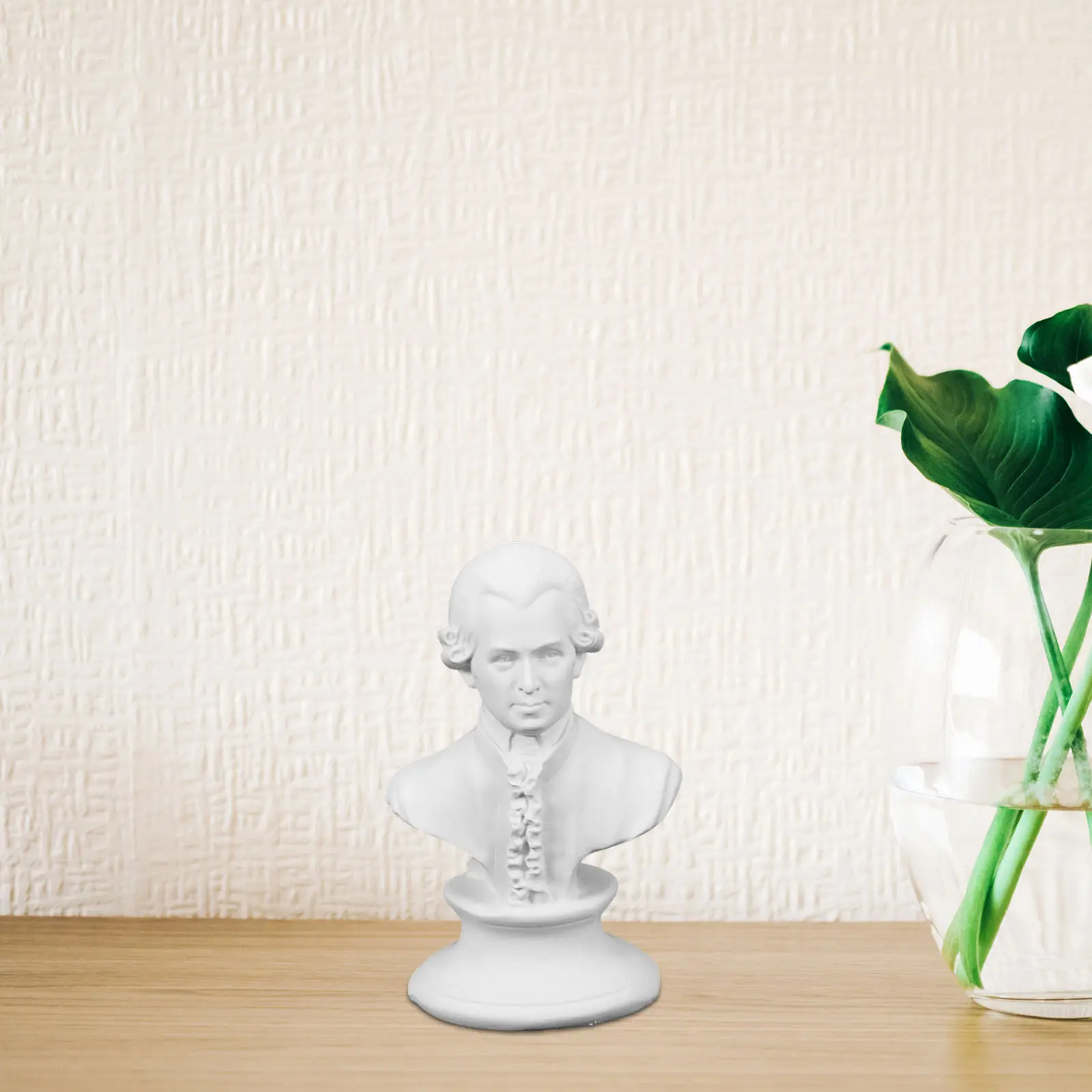 4Pcs Musician Bust Ornament Resin Classic Desktop Sculpture Mini Resin Crafts for Home Office Decoration Creative Tabletop