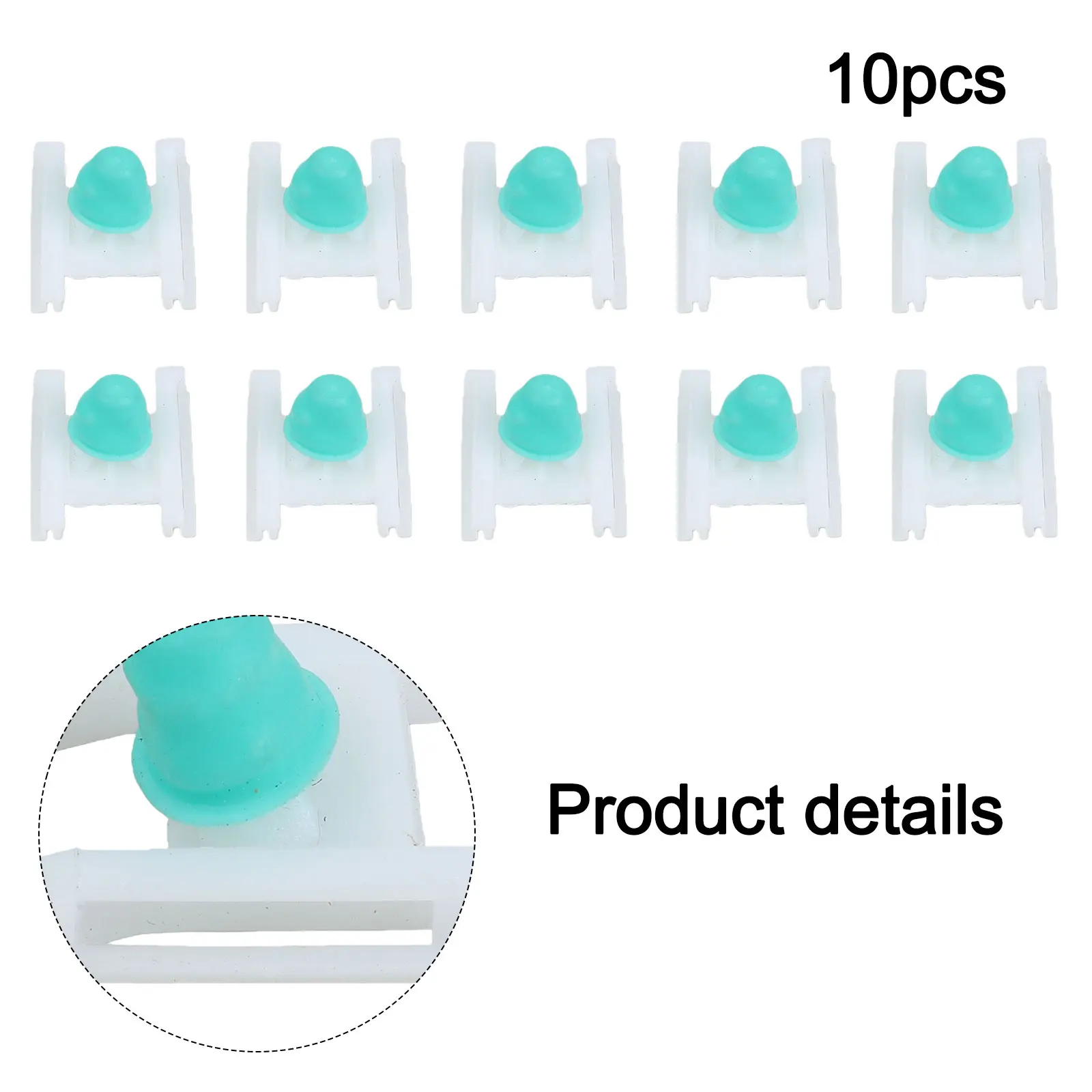10PCS Car Door Bumpstrip Retaining Fastener Clip For Passat for b5 Interior Accessories Car Side Rail Fastener Skirt Clip
