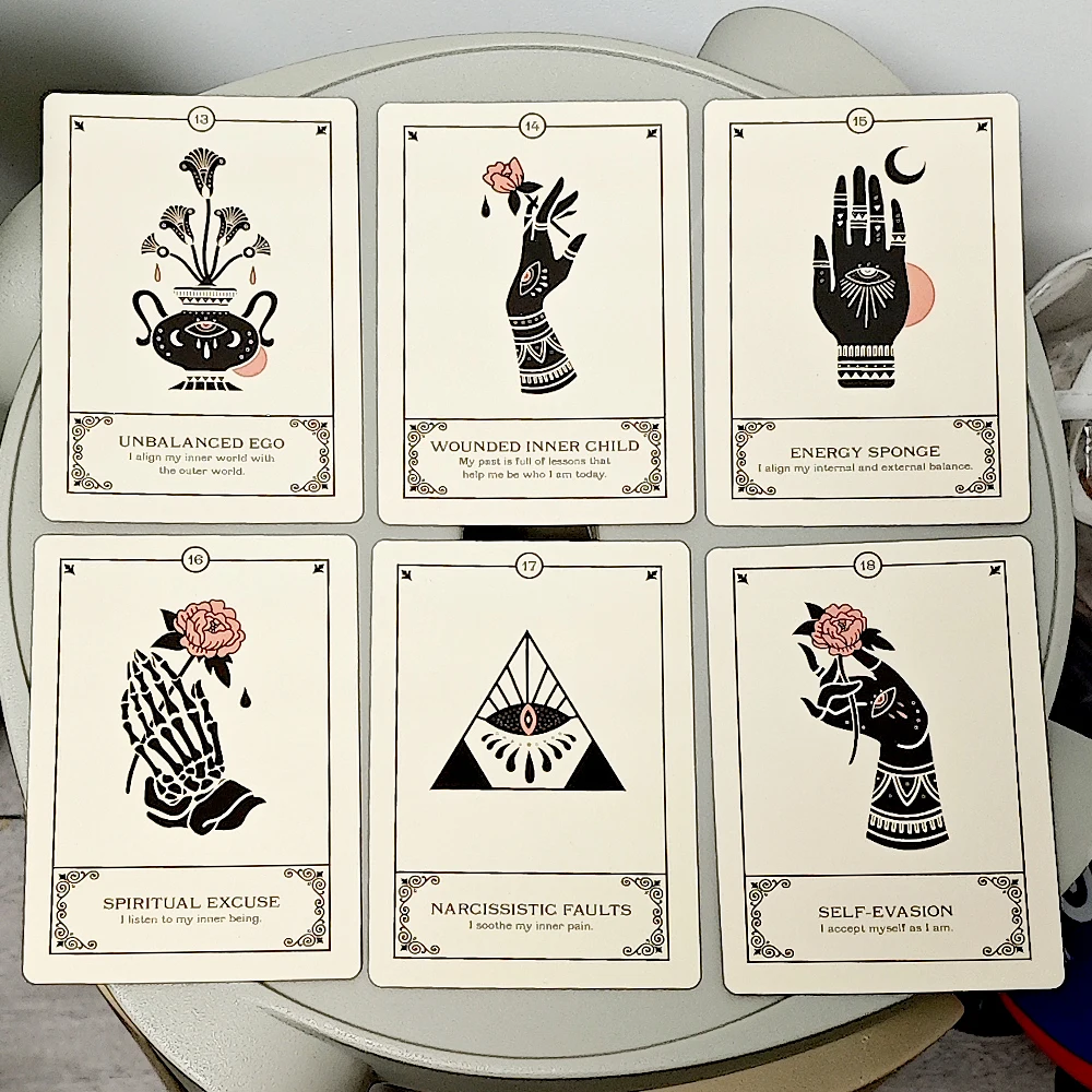 

10.5*7.5cm Cries of The Souls Oracle Deck 42 Pcs Oracle Cards Support You To Accept Your Inner Wounds