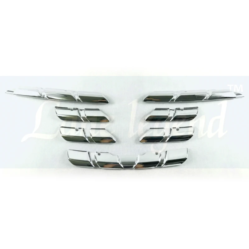 Car Front Grille Cover Trim Molding Chrome Abs Protector Sticker for Renault Kadjar 2015 2016 2017 2018 Racing Grill