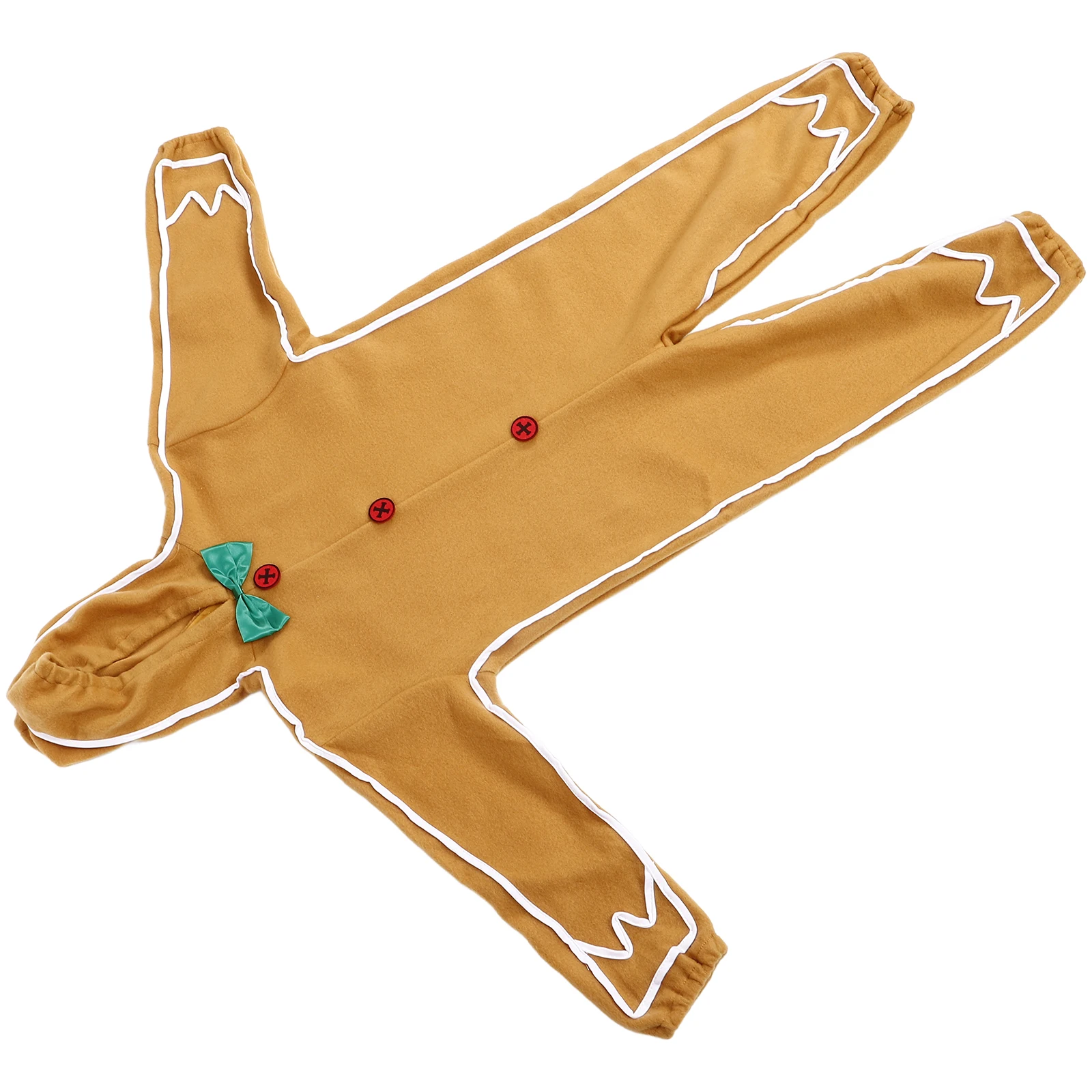 

Gingerbread Man Costume Kids Xmas Cosplay Supplies Reusable Children Party Fancy Dress Size Photoshoot Halloween