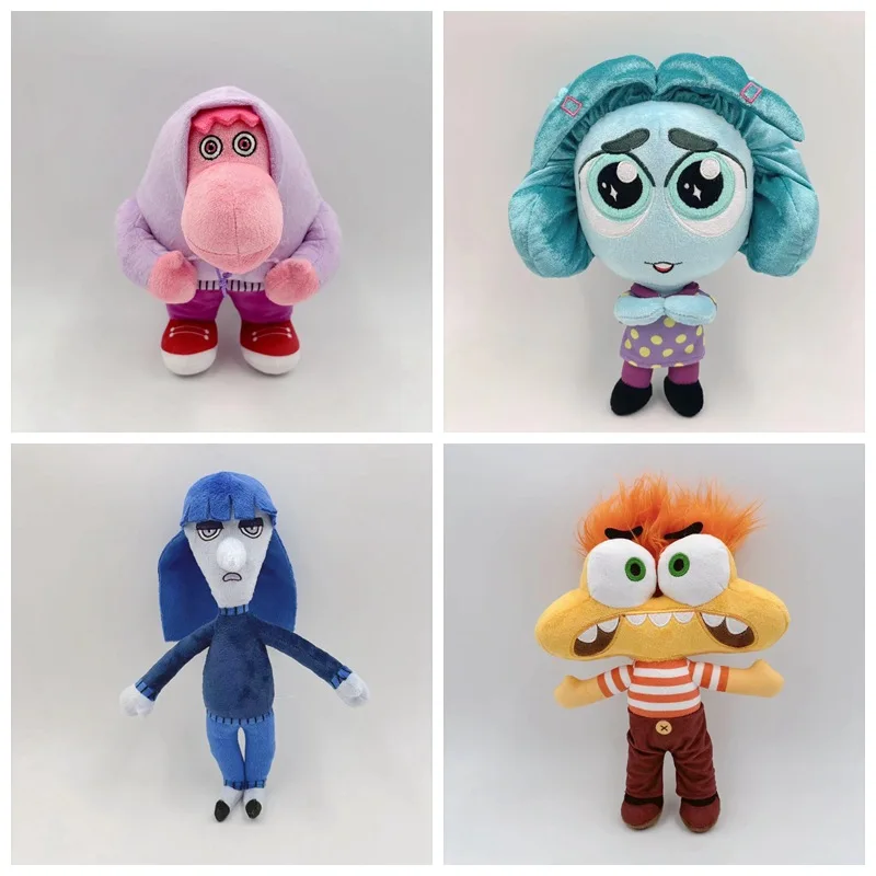 25cm Disney Inside Out 2 Pixar Plush Toys Anime Doll ANXIETY ENVY EMBARRASSMENT ENNUI Plushie Stuffed Gift for Kids Christmas