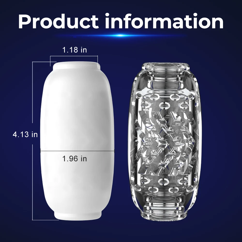 Soft Clear Pocket Pussy Penis Sleeve Crystal Vacuum Male Masturbators Pleasent Aircraft Cup Masturbation Device Adult Sex Toys