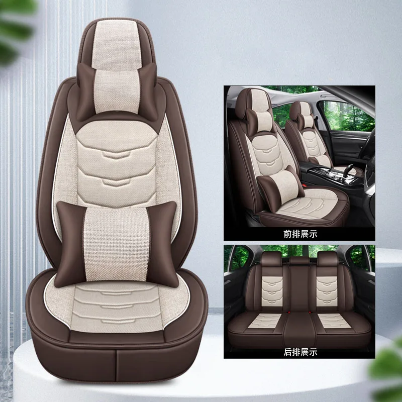 

Универсальный льняной чехол на автомобильное сиденье для Mitsubishi Pajero Sport Eclipse Cross L200 ASX Lancer X Outlander, автомобильные аксессуары для интерьера