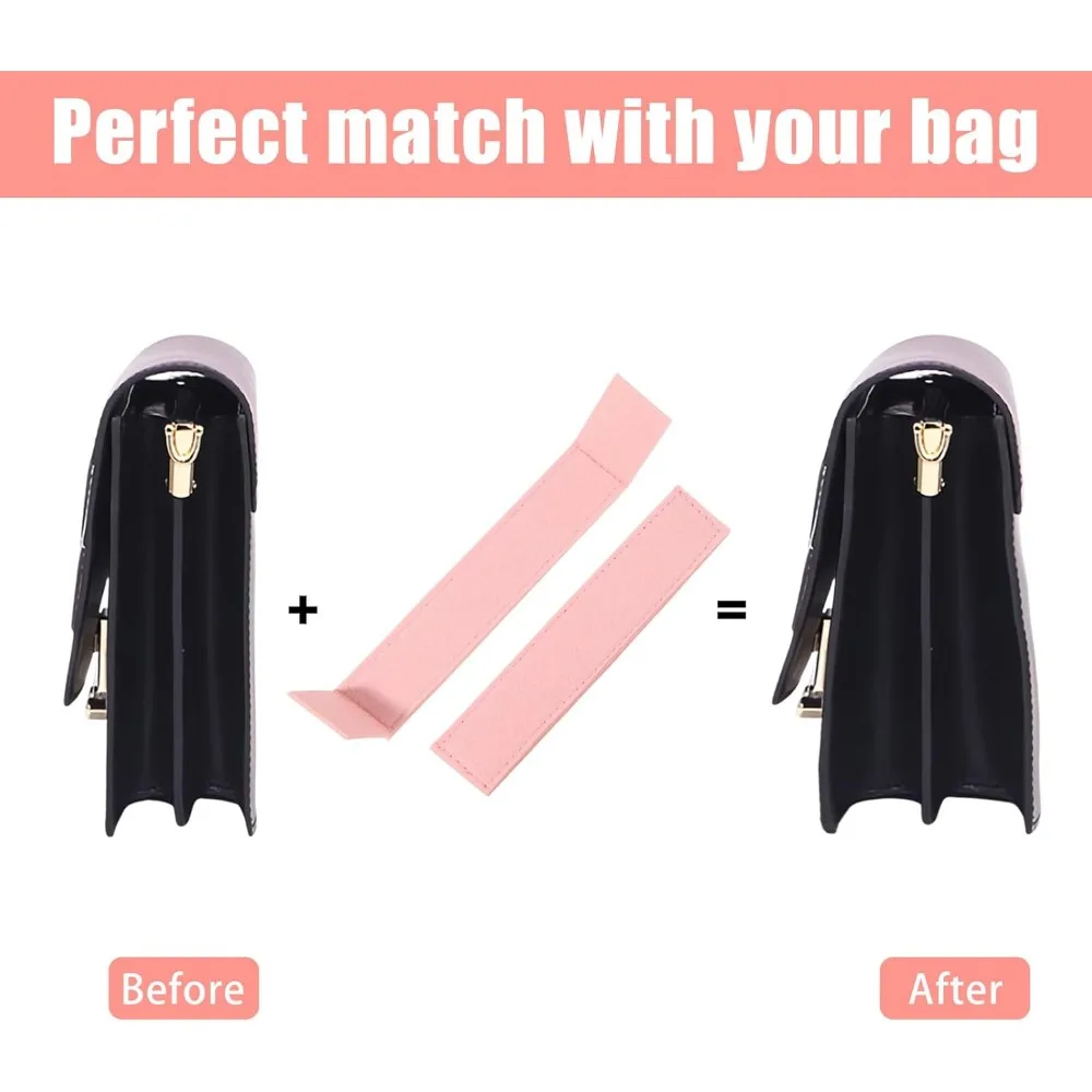 محفظة قاعدة المشكل WOC مستطيلة اللباد حقيبة قاعدة المشكل لحقيبة اليد المحفظة DIY الوردي