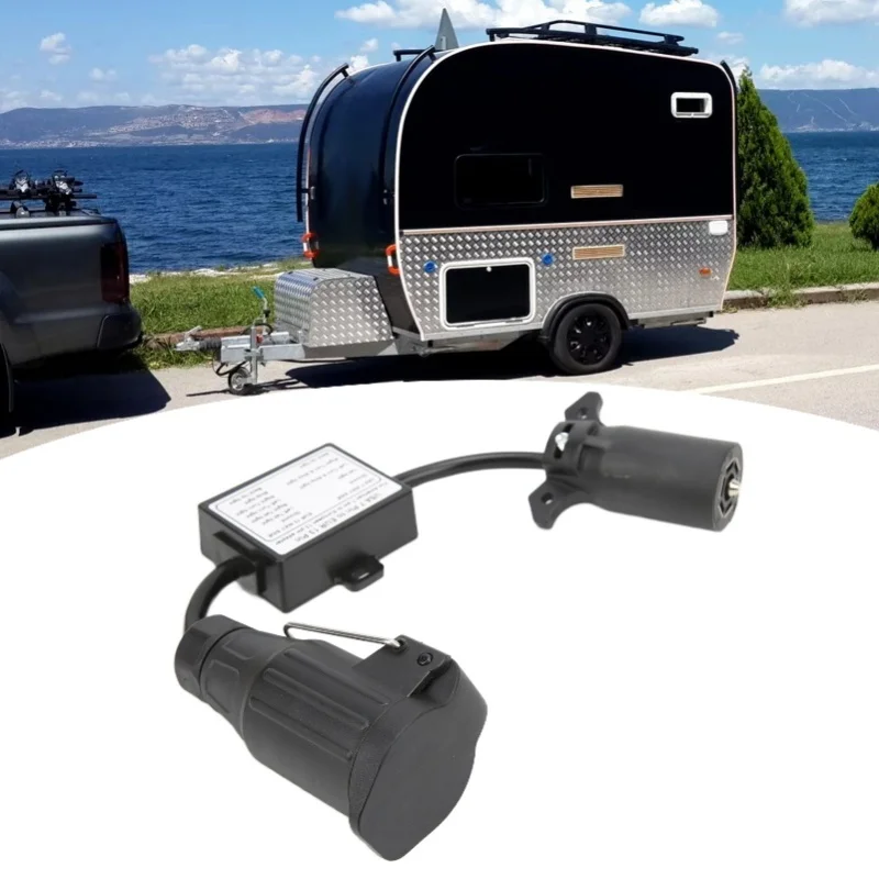 

Пластиковый автомобильный разъем: 7-контактный плоский разъем для американских автомобилей и 13-контактный круглый разъем для европейских автомобилей и грузовиков