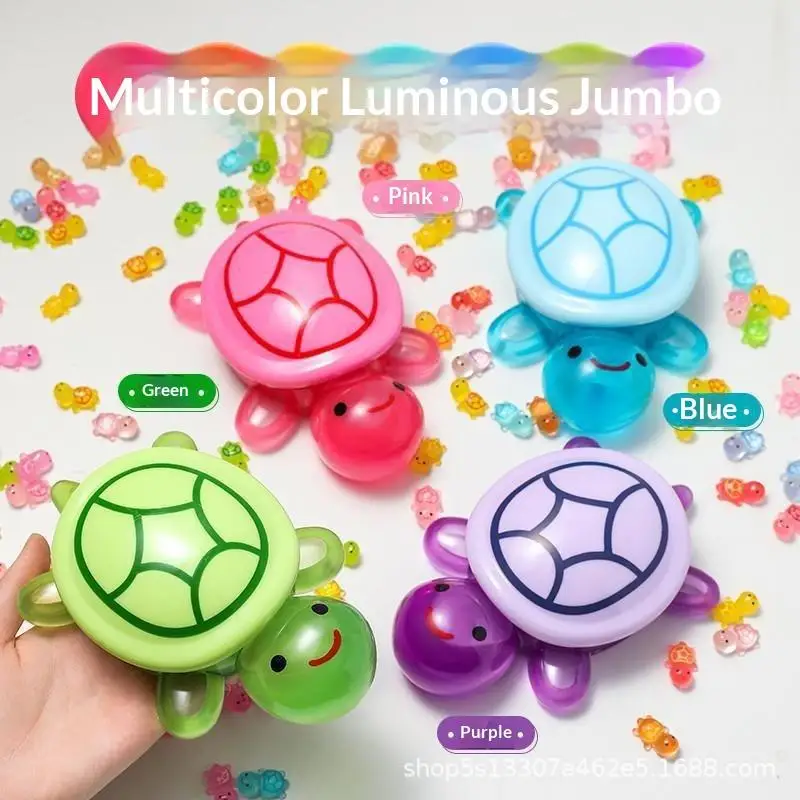 Glowing Turtle Ornament 101Pcs DIY Assembly Statue Trendy Toy Table Decoration Home Decor Accessories