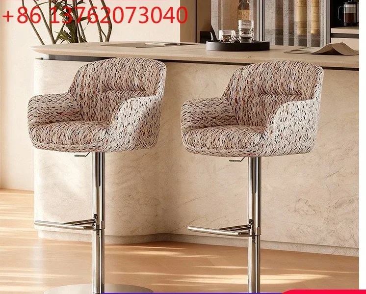 

Italian minimalist high stool home bar chair designer dopamine island table chair can be lifted and lowered