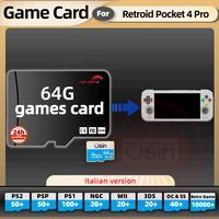 SD Game Card For Retroid Pocket 4 Pro 5 RP4 Italian version Retro PS2 PSP Games Android Gaming portable Console Memory TF 64G