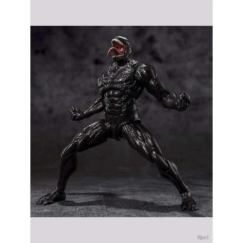 Authentieke steil haar Bandai originele SHF mobiele pop Venom: The Last Dance Anime Action Figure Model Toy Model cadeaus voor jongens