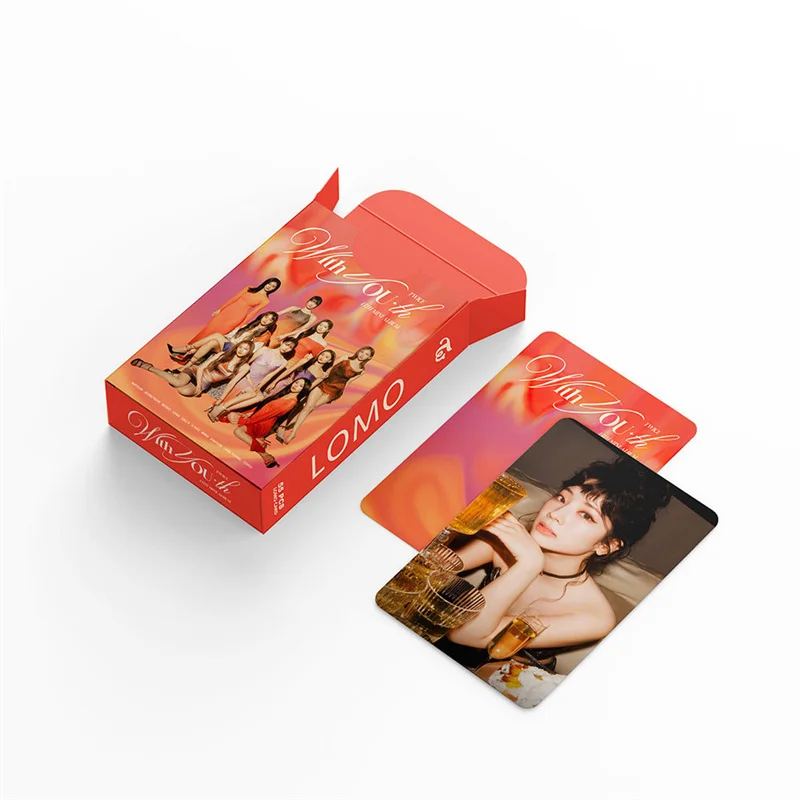 55pcs KPOP TWICE Mini13 LOMO Card High Quality HD Photo Card Fan Collection Gift K-POP Album Postcard MOMO NAYEON SANA DAHYUN