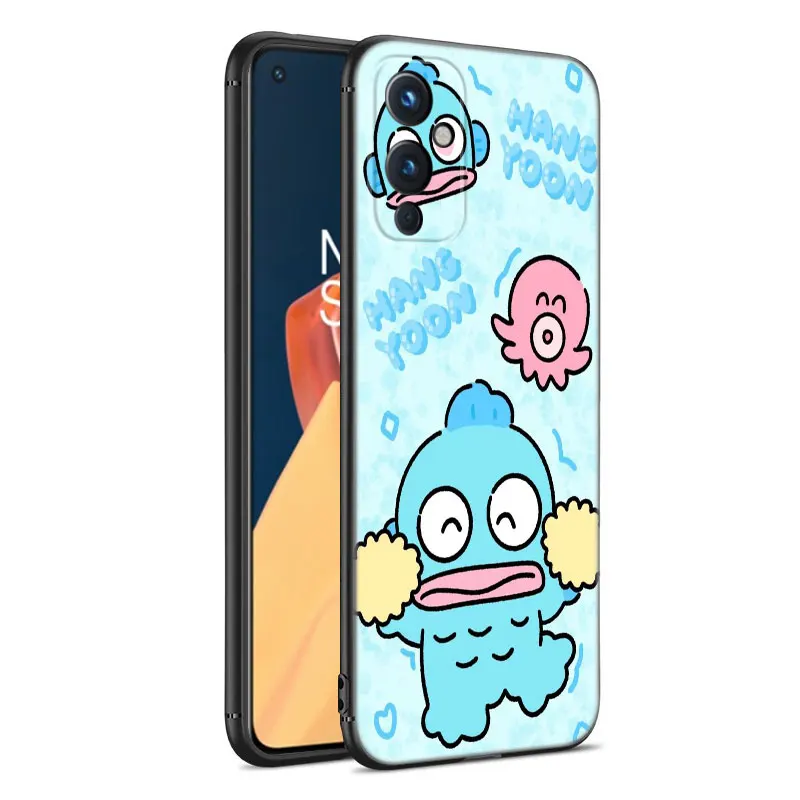 Cartoon Hangyodon Black Silicone Phone Case For OnePlus 9 10 11 12 ACE 2V Pro 9RT 10T 10R Nord CE 2 3 Lite N10 N20 N30 5G