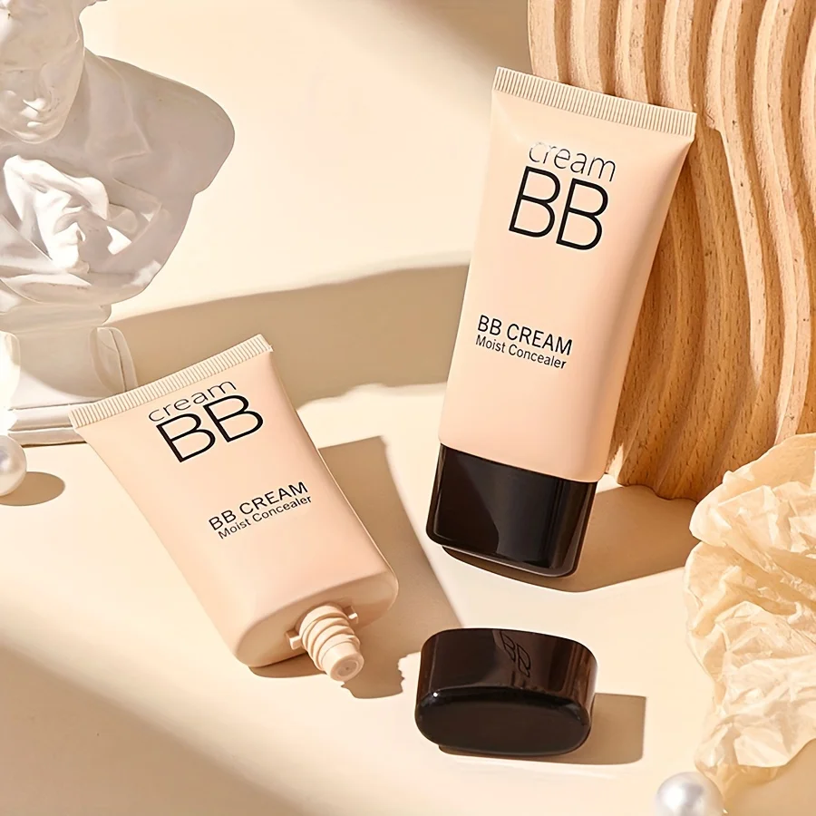 BB cream corrector, hidratación duradera, crema aislante de base líquida de maquillaje nude, crema CC ligera con agua