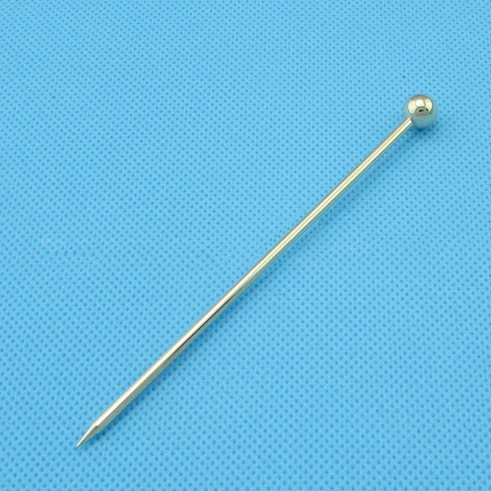 

10 PCS Stainless Steel Cocktail Sign Picks Fruit Toothpicks Dessert Sticks Fruits