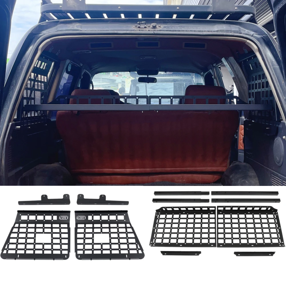 For Toyota Land Cruiser 80 Series LC80 1990-1997 Car Camping Accessories Trunk Molle Panels Luggage Organizer Racks