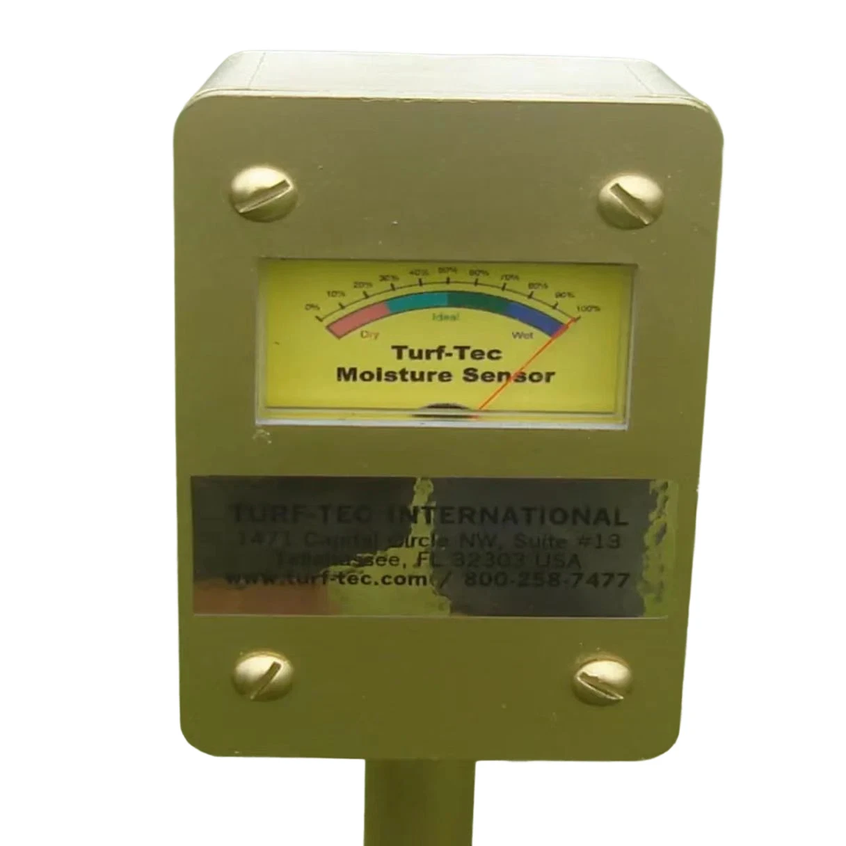 Moisture Sensor with Quick Depth Adjustment for Turfgrass Golf Greens and Sports Fields Accurate Readout Dial