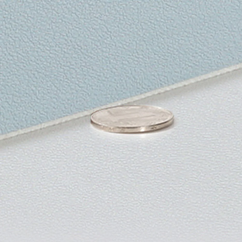 حصيرة مكتب من البولي يوريثان مزدوجة الجوانب مقاومة للماء ومضادة للانزلاق لوحة ماوس كبيرة للوحة المفاتيح والألعاب والمكتب والعمل باللون الأزرق السماوي والفضي #2