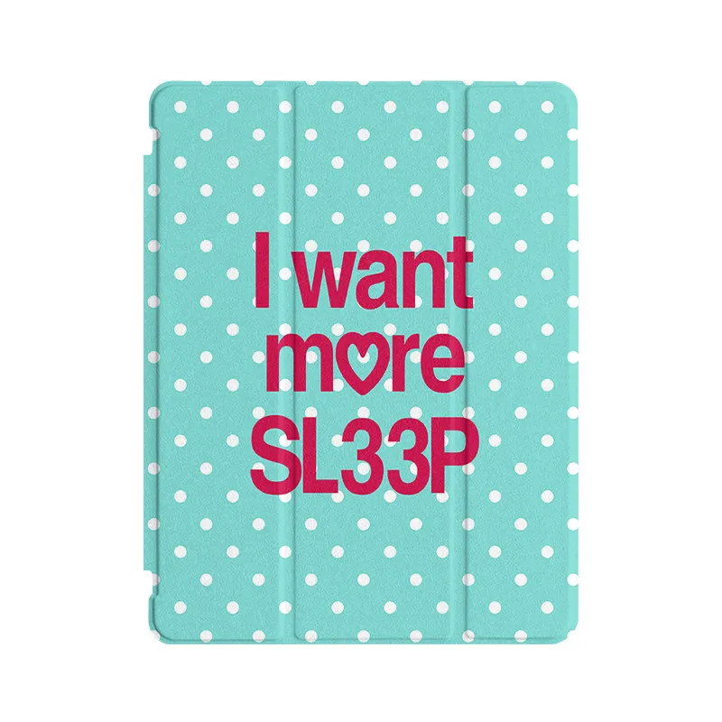 Personalized English Tablet Case For iPad pro10/11/2020/6th/7th /8th /Air 3rd/Air 4th/9th gen/Air 5th Air 11 MINI 3Y-Fold Cover