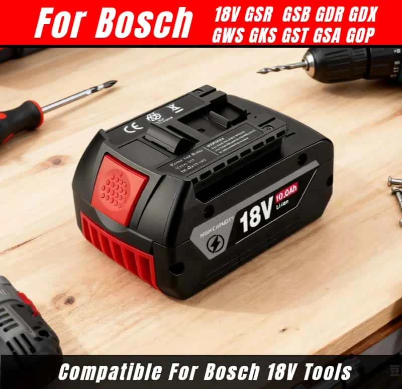 

Compatible for BOSCH 18V 6.0AH professional lithium battery BAT609 BAT609G BAT618 BAT618G electric tool battery rechargeable