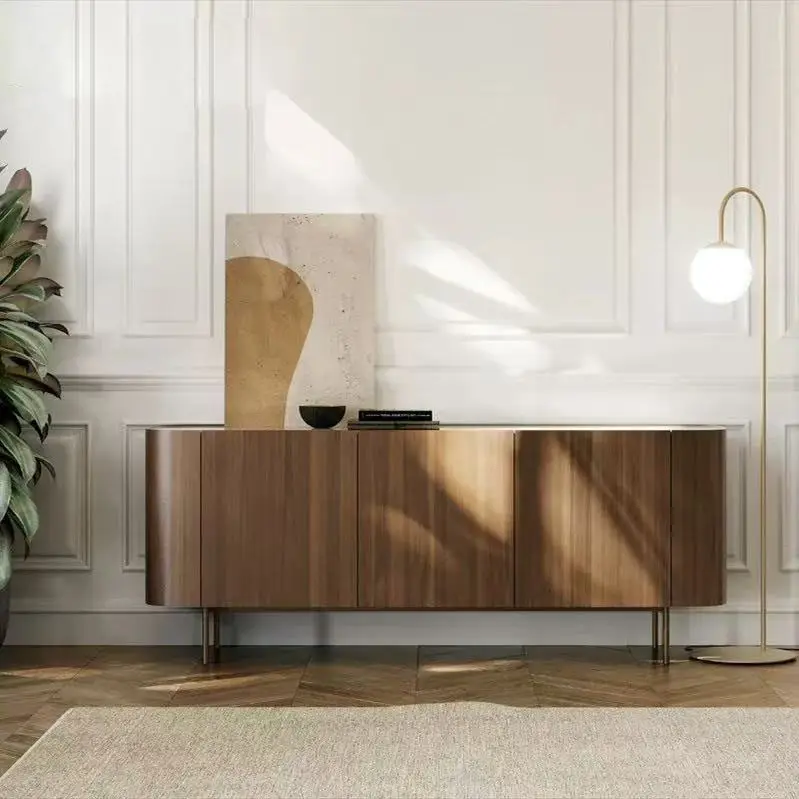 

Unique European Brown Tv Cabinet Narrow Classic 180Cm Living Room Tv Stands Storage Designer Mueble Televisor Furniture Home