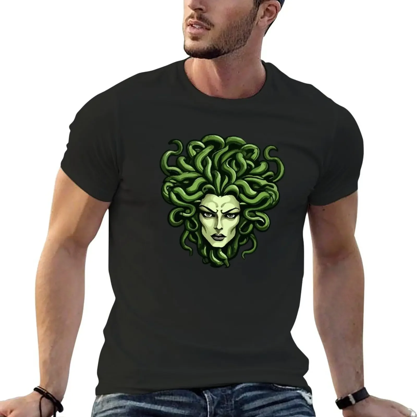 Medusa Gorgon T-Shirt plus size tops basketball graphic tees oversized t shirt vintage clothes Short sleeve tee men