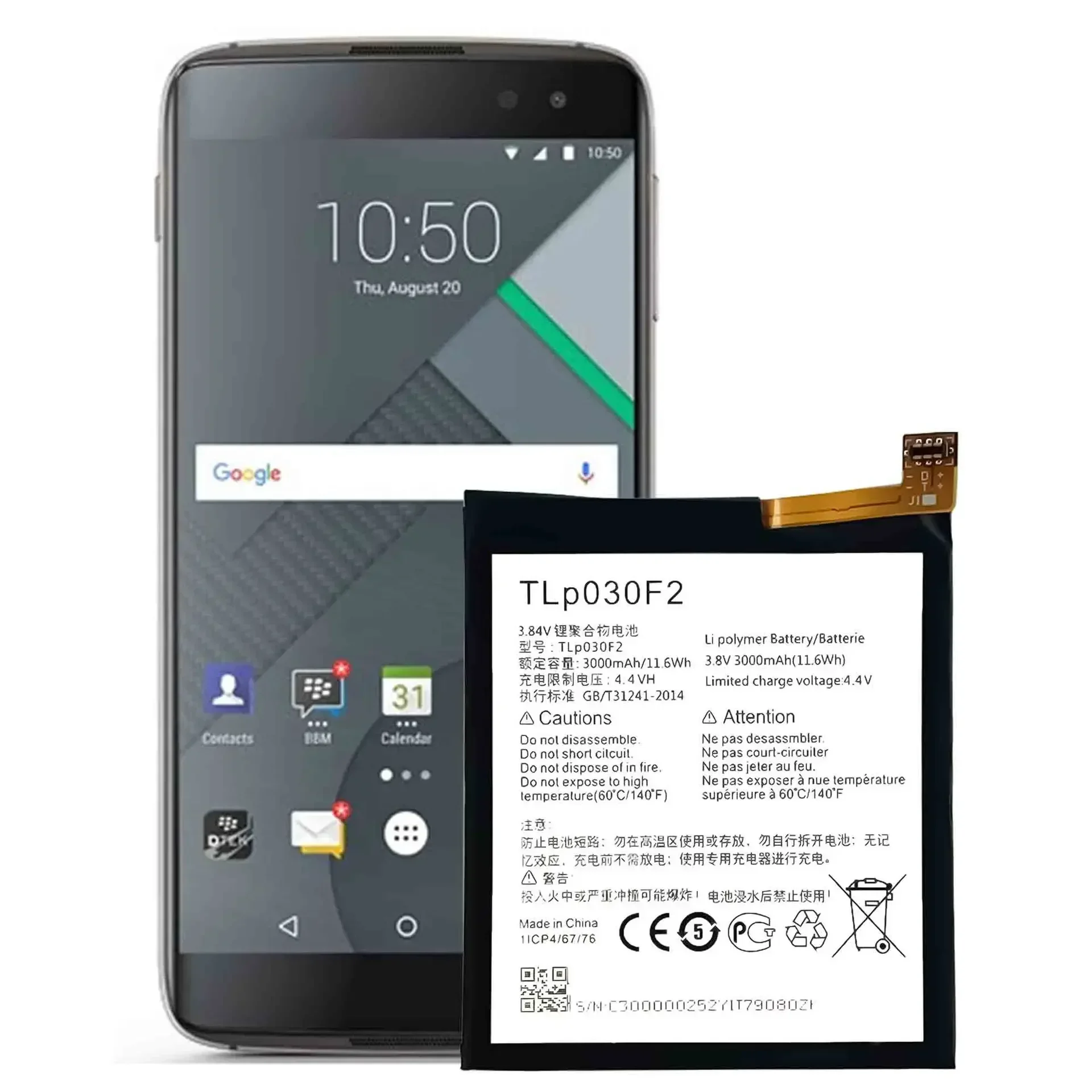 Batería de repuesto de alta calidad TLP030F2 para Alcatel IDOL 4S 6070k 60700 DTEK60 BBA100-2 VFD 900, baterías nuevas de litio