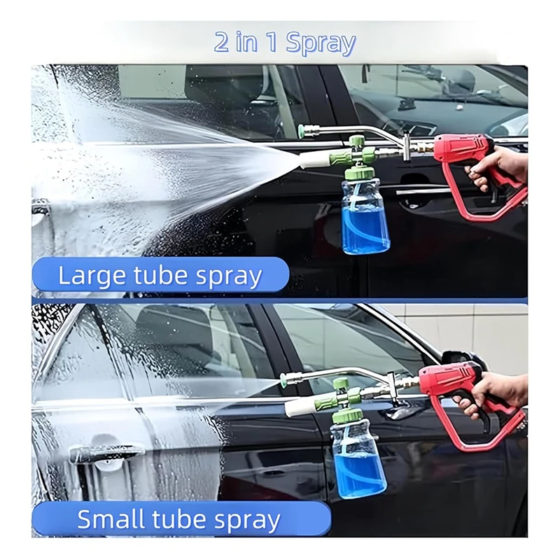 Foam-Cannon With 5 Pressure Washer Sprayer Nozzles, For Pressure Washer,1/4Inch Quick Connect For Car Garden Window