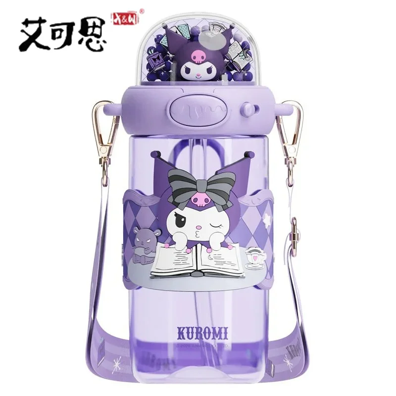 

Cartoon Straw Water Cup Sanrio My Melody/Hello Kitty/Kuromi Leak-proof Children's Water Bottle Space Cup for Boys/Girls Gift