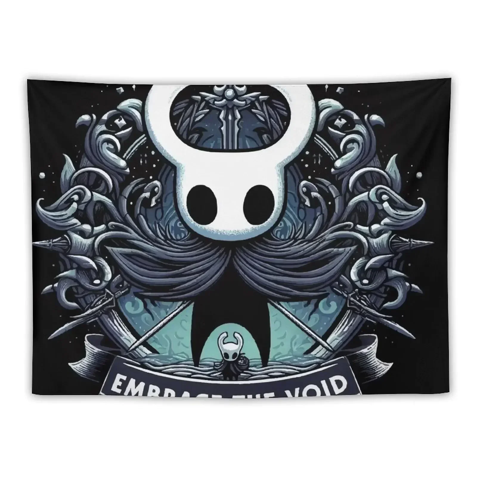 Hollow Knight Fanart Tapestry Bathroom Decor Carpet On The Wall Tapestry