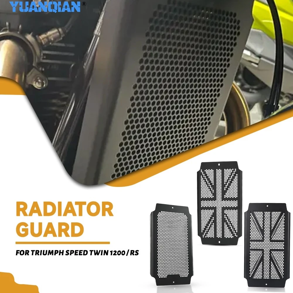 

For Bonneville T100 T120 Bobber Street Scrambler Thruxton T120 R RS 1200 RS 2020-2026 Motorcycle Radiator Guard Grille Protector
