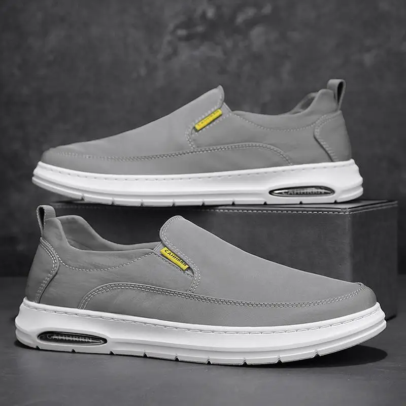 

Ice Silk Umbrella Cloth Board Shoes Casual Men's Shoes One Pedal Lazy Shoes Casual Work Shoes Shoes for Men