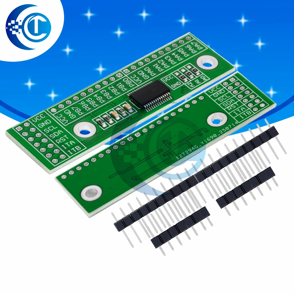 MCP23017-E/SS I2C IIC Expander Board Module I2C to 16IO IIC Input/Output Expansion Board MCP23017 3.0V-5.5V