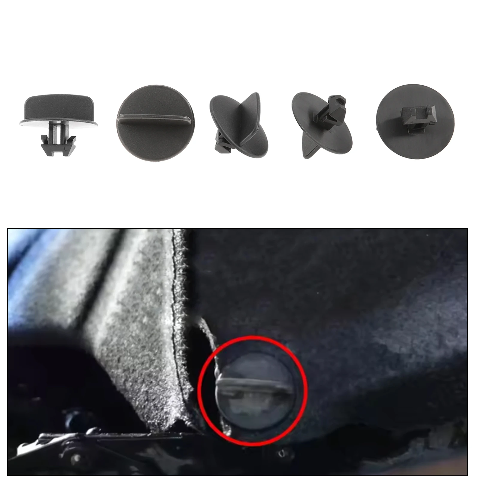 20Pcs/lot Front Bumper Lower Deflector Retainer Clips Buckle Fastener for Jeep Grand Cherokee 2005-2020 68033794AA 68034329AA