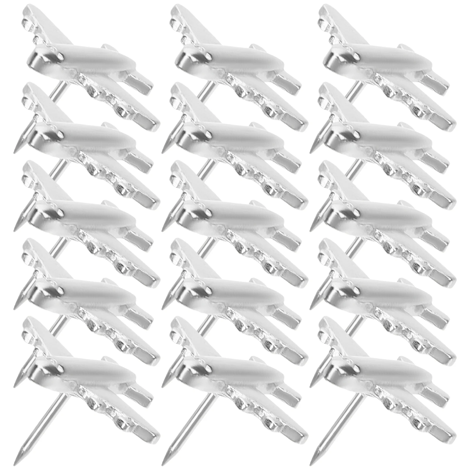 12 Pcs Decorations Aircraft Pushpin Child Cork Board Office Decore 200X200X100CM Metal Decorative Tacks