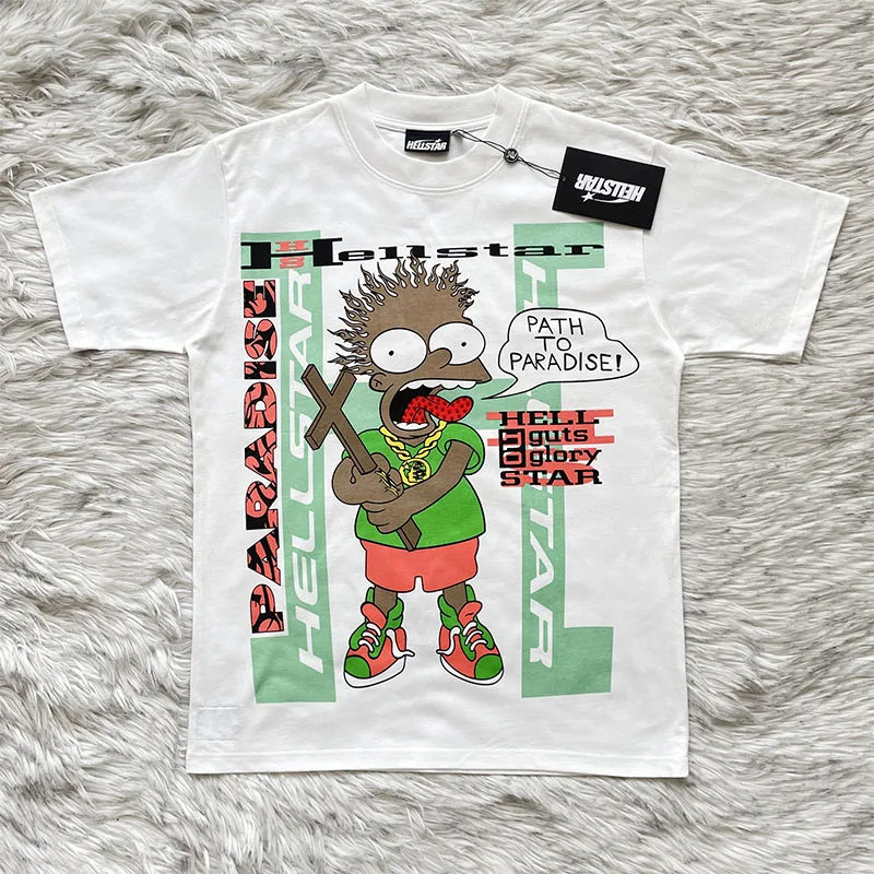 Simpson Creative Theme Short Sleeve T-Shirt Cotton Breathable Casual round Neck Print Youth Popular Summer T-Shirt for Men An...