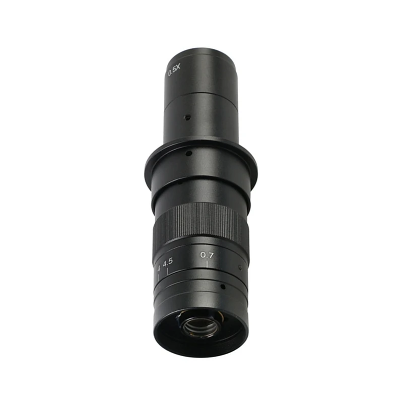 Magnification Adjustable 180X Zoom C Mount Lens 0.7X-4.5X Magnification For USB Industry Video Microscope Camera Durable