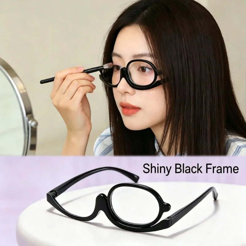 Fashion Women Glasses Rotating Makeup Reading Eyewear Anti Blue Light Make-up presbyopic Eyeglasses Diopter +1.0 To +4.0