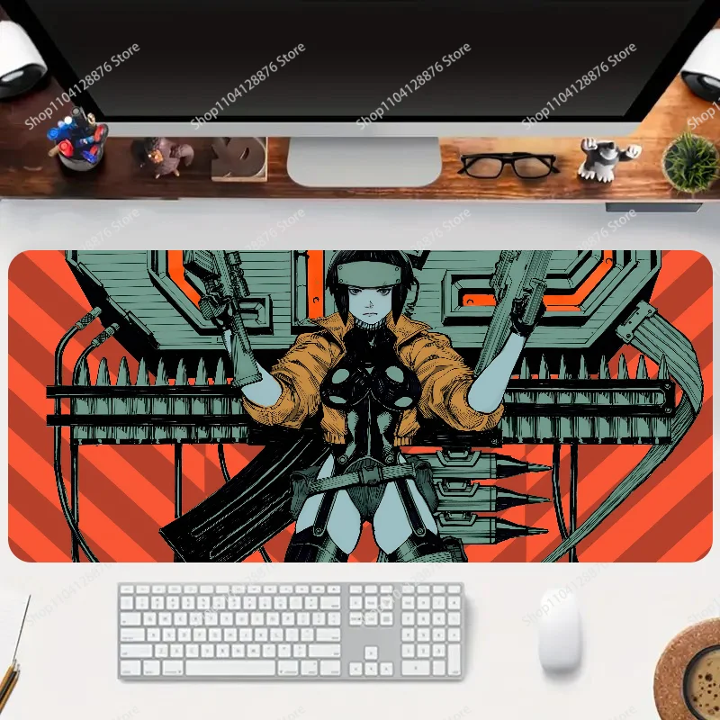 1pc F-Ghost I-In The Shell Anime Non-slip Mouse Pad Suitable For Office Computers Laptops E-sports Game Desk Mats XXL Keyboard