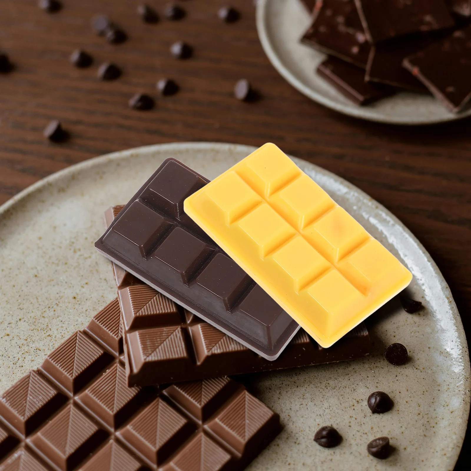 4 pezzi ornamenti di cioccolato simulati modelli di dessert finti in resina decorazioni puntelli per foto decorazioni per cioccolato sfuso display ristorante