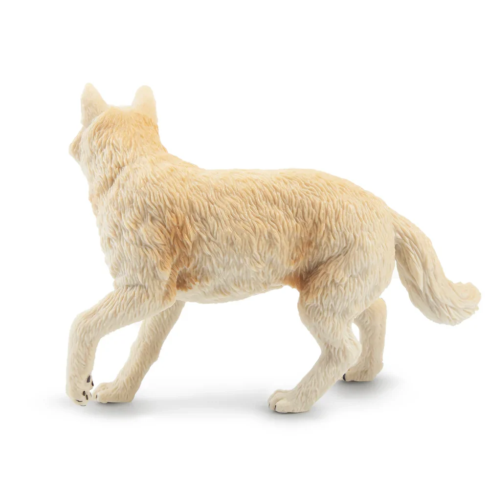 Toymany Simulazione In Piedi Lupo Artico Bianco Fauna Selvatica Modello Animale Giocattolo Mini Figure Bambole Action Figurine Giocattoli Regalo Dei Bambini