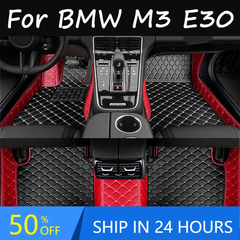 

Автомобильный коврик для BMW M3 E30 1986 ~ 1991, 5 сидений, кожаные коврики, полное покрытие, защита домашних животных, грязевые аксессуары для интерьера