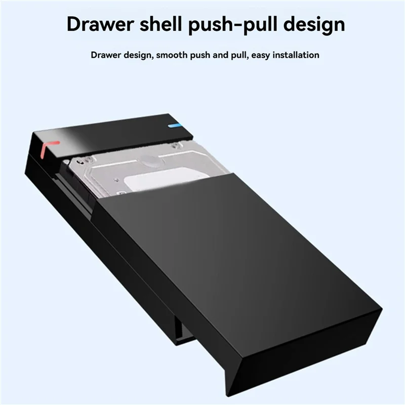3 Set Casing HDD SATA Ke USB 3.0 3.5 Inci-Penutup Hard Drive Eksternal, Transfer Data, Kotak HDD untuk PC dan Laptop Steker UE