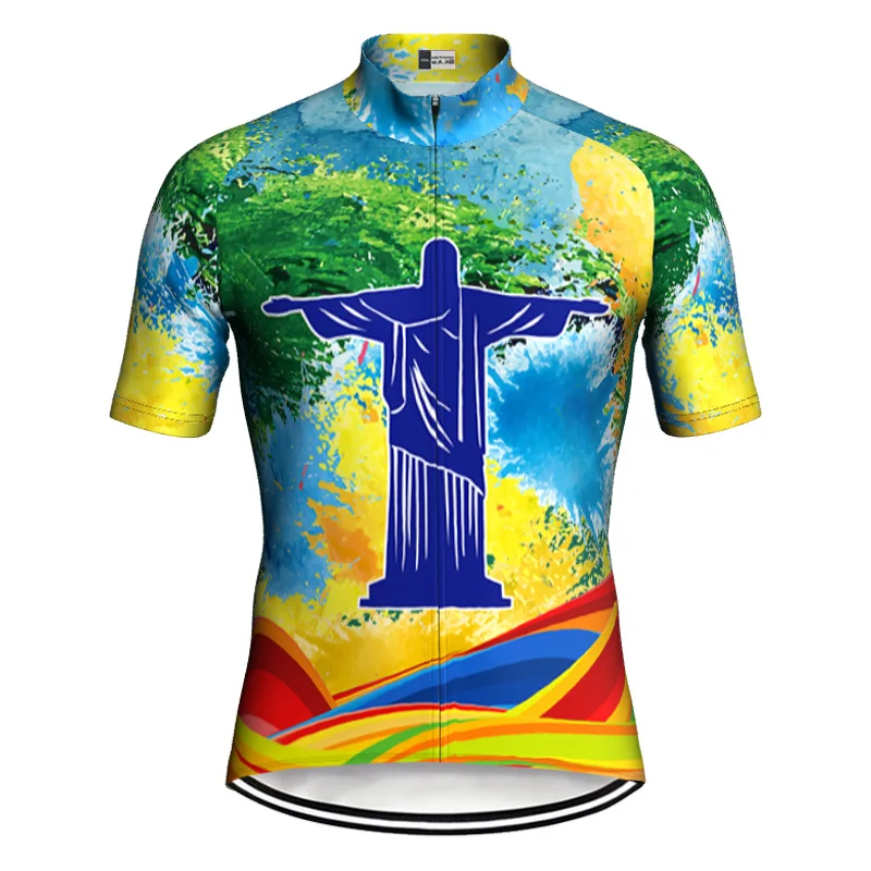 

Breathable Cycling Jersey, Short Sleeve Jersey, Brazil Bike Clothes, Motocross Top, MTB Wear, tricota ciclismo hombre