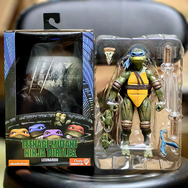 شخصية النينجا السلحفاة أنيمي Neca 1990 نسخة الفيلم Edizione Limitada، Esttua De PVC Presentes De Aniversario Do Menino #5