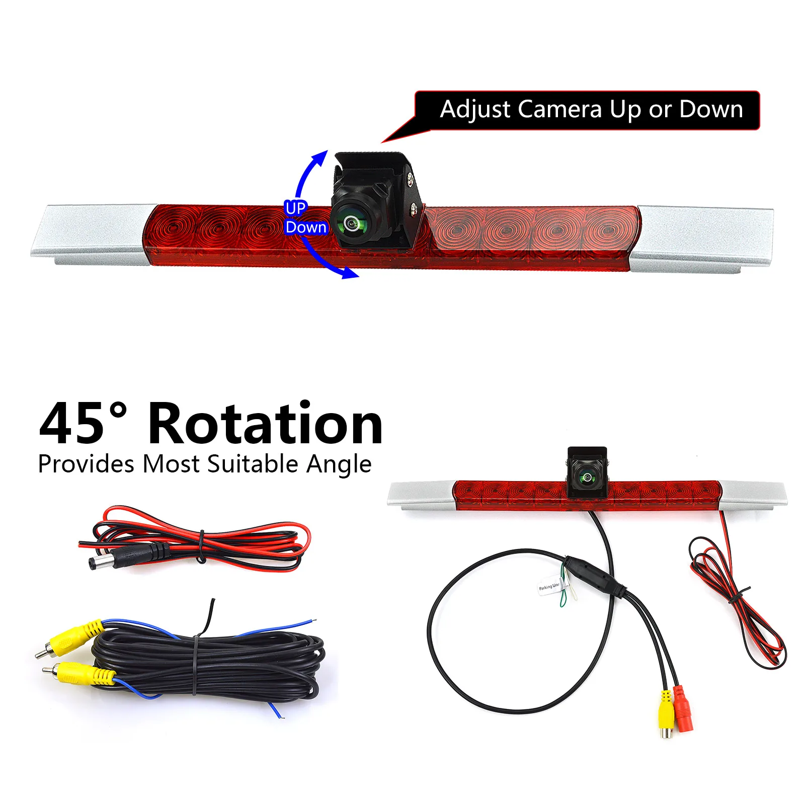 Advanced brake light reversing camera，Applicable to Hella 2DA 343 106-20，And all vehicles with flat rear sections