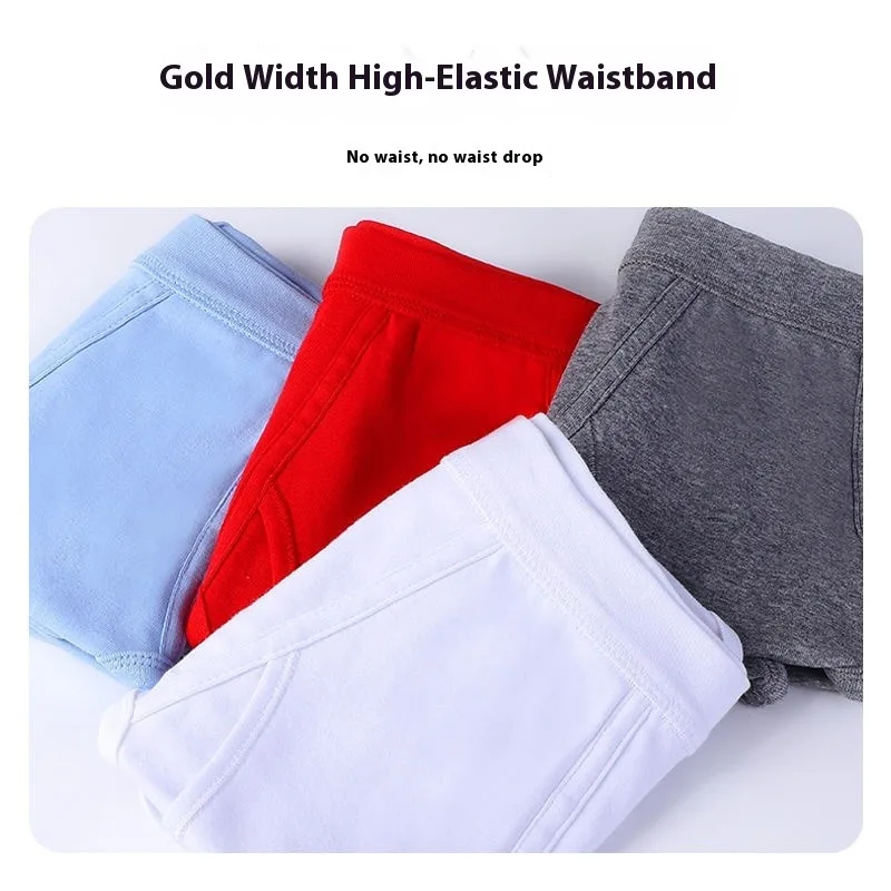Comfortable Cotton Underwear Men High Waist Breathable Soft Absorbent Underwear Loose Fit Triangle Underwear Elderly Gentlemen