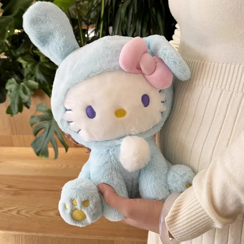 Sanrio Hello Kitty KT Cat Rabbit Stuffed Toys Cute Plush Toys Kawaii Baby Gifts Cartoon Dolls Birthday Gift For Kids Christmas